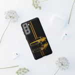 AAR Cuda Phone Case, Yellow 70 Muscle Car Stripe Studio Cover