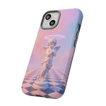 Praying Cherub Statue halo Vaporwave Aesthetic phone case