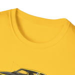 Yellow 1969 Mach 1 T-Shirt | Classic Muscle Car Illustration