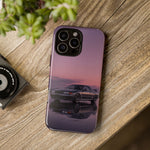 Sunset Skyline GT-R R32 phone case | car reflection, purple dusk