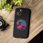 Great Dream Wave Circular Badge Vaporwave Phone Case – Japanese Aesthetic
