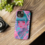 Neon Cyber Geisha phone case | Tough Case