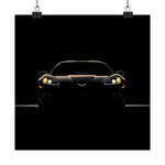 C6 Corvette Front View Poster Chevy Sports Car Wall Art