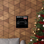 1986 Chevy Monte Carlo SS Poster Classic Muscle Car Wall Art Print Retro Garage