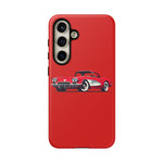 Red Classic Corvette C1 Illustration phone case | Retro Car Tough Case