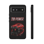 Tri-Power Classic Muscle Car GTO phone case | Retro Automotive Graphic