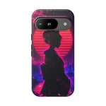 Neon Geisha Silhouette Phone Case | Tough Cover