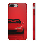 Red Miata Phone Case, NA MX5 90s JDM Roadster Tough Cover