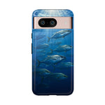 Amberjack School Phone Case, Open Water Sunlight Tough Cover