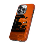 Orange Mustang Art Phone Case, GT500 American Muscle Car Tough Cover for Male