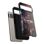 MK4 Supra Rainy Night Blossom Tough Phone Case - Wet Reflection
