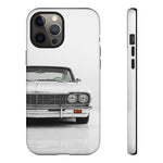 White Impala Phone Case, Classic 64 Lowrider Style Cover, Gift for Guys