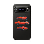 1969 Camaro SS Orange Triple View Muscle Car Tough Phone Case
