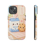 Milk Cookie Phone Case Cute Food Kawaii Tough Cover Gift Art
