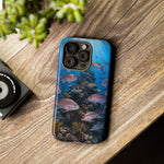 Snapper Reef Phone Case, Sunlit School Ocean Fishing Tough Cover