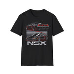 NSX Dual View Neon Style Sports Car Graphic T-Shirt Retro Performance Tee