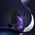Neon Koi Reflection Vaporwave phone case | Tough Cover