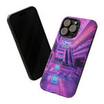 Empty Mall Escalator Vaporwave Art Tough Phone Case