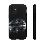 Black Sports Car Illustration 2023 Challenger SRT phone case | Car Drift Reflection