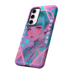 Neon Cyber Geisha phone case | Tough Case