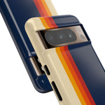 Retro Rainbow Stripe Phone Case | Tough Phone Case