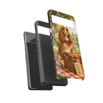 Cocker Spaniel Picnic Scene phone case | vintage dog art