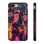 Neon Roller Skates Tough Case | Retro 80s Skate Night Phone Cover