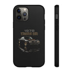 1978 Trans Am Phone Case Featuring Black Firebird Muscle Car Artwork