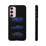Blue 180SX JDM Sports Car Phone Case Tough Multi View