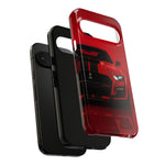 Red Mustang Art Phone Case, GT500 American Muscle Car Tough Cover