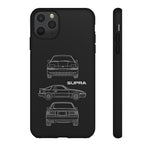 1986 Supra Triple View Line Art JDM Tough Phone Case Cover