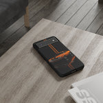 Orange Cuda Phone Case, Muscle Car Stripe Studio Cover, Gift