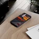 Orange C8 Z06 Flat Plane V8 Speed Art Tough Phone Case
