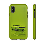 Green Cuda Muscle Car phone case for Gear Heads