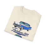 1959 Fairlane 500 Car Illustration T-Shirt | Vintage Classic Auto Design