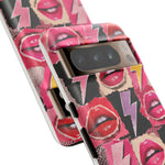 Pop Art Lips and Lightning Bolt Phone Case