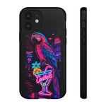Neon Parrot Cocktails phone case | Tough Cases