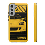 S2000 Spa Yellow Retro 90s JDM Car Tough Phone Case