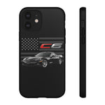 Black C6 Phone Case American Sports Car Tough Cover Gift