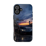 C8 GT Race Car Pit Lane Sunset Phone Case Tough Case