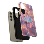Floating Pool Deck Phone Case, Pastel Cloud 3D Render Cover