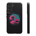 Great Dream Wave Circular Badge Vaporwave Phone Case – Japanese Aesthetic