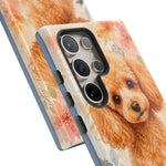 Miniature Poodle Whimsical Watercolor Art Tough Phone Case
