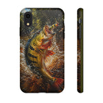 Peacock Bass Strike Phone Case Freshwater Fishing Gift for Anglers