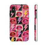 Pop Art Lips and Lightning Bolt Phone Case