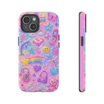 Retro Sticker Collage Y2K Art Tough Phone Case