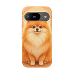 Pomeranian Tiny Fox Fluffy Art Tough Phone Case