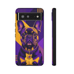 French Bulldog Pop-Art Portrait Tough Phone Case - Purple Gold