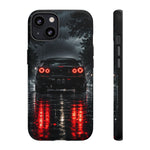 Night Rain R34 Skyline Car phone case | Sports Car Rear Lights, Reflective Road