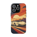 Retro Sunset Countach phone case | Sports car tough cover